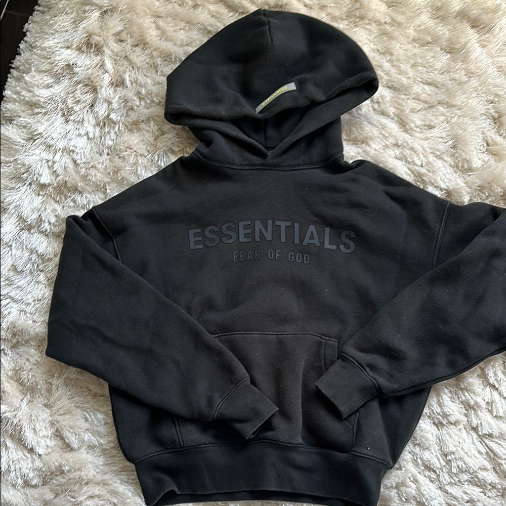 Fear of God Essentials Black Hoodie